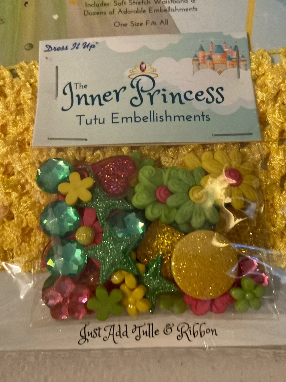 Dress It Up Inner Princess Multicolor Tutu Embellishments Kit Fairy Dream